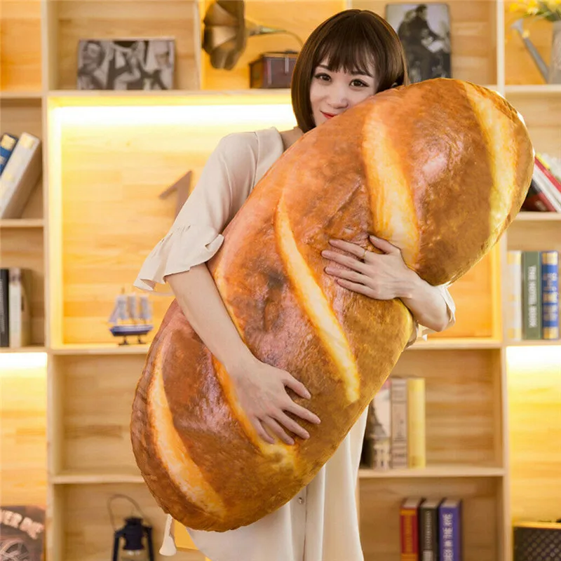 

Creative Bread Cushion Pillow Funny Food Nap Pillow Bed cushions Kids Toy Birthday Gift For Children