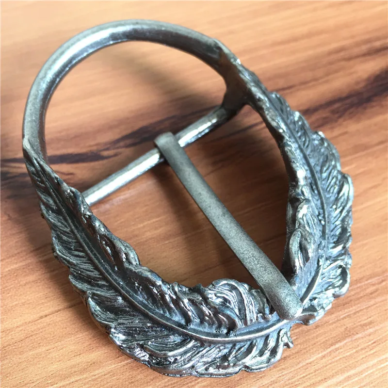 

High Quality Simple Feather DIY Accessories Men Belt Buckles For Belt Fashion Alloy Belt Buckle For Man Belt AK0028