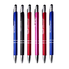 Дизайн металлический емкостный сенсорный стилус для сенсорных планшетов, металлическая ручка, лазерная гравировка, логотип компании 90 шт