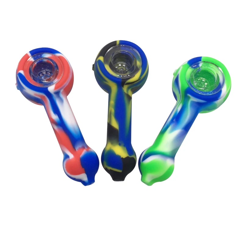 150pcs/lot Heat Resistant Silicone Smoking Pipes, Silicone Smoking Pipe