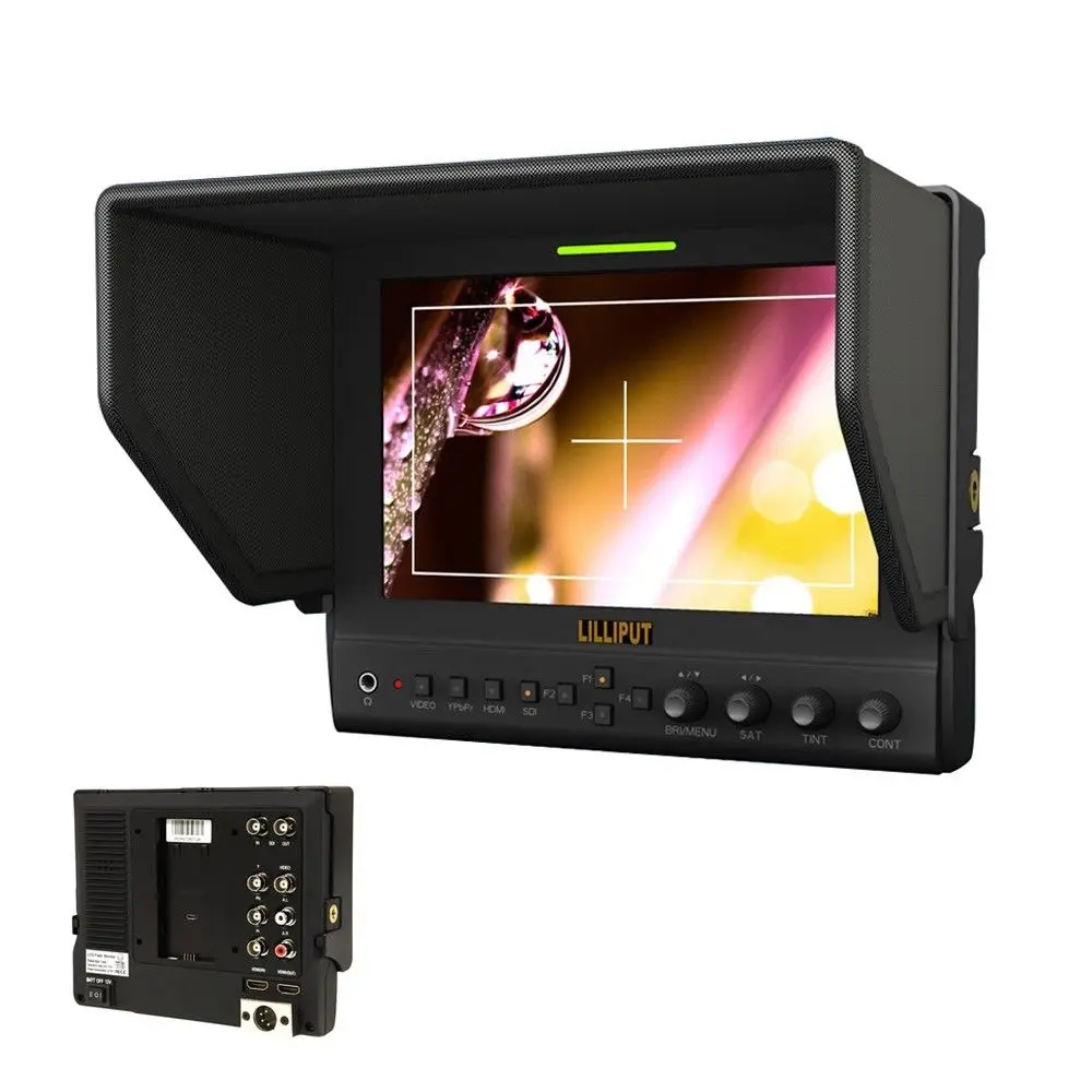 Lilliput " 663/S2 3g монитор SDI 1280*800 панель IPS светодиодный монитор HD полевой монитор HDMI монитор SDI и Алюминий чехол