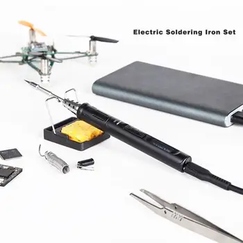 

TS80 Adjustable Temperature Digital Portable Electric Soldering Iron Set