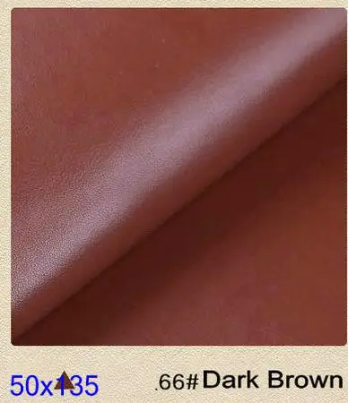 0,5 метровая искусственная кожа для обивки, мягкая текстильная кожаная ткань для мебельного стула, искусственная ткань Telas Cuero - Цвет: 66 dark brown
