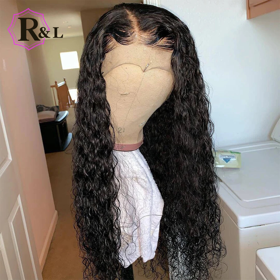 

RULINDA Pre-Plucked Lace Front Human Hair Wigs With Baby Hair Kinky Curly 13* 4 Brazilian Non-Remy Human Hair Lace Wigs