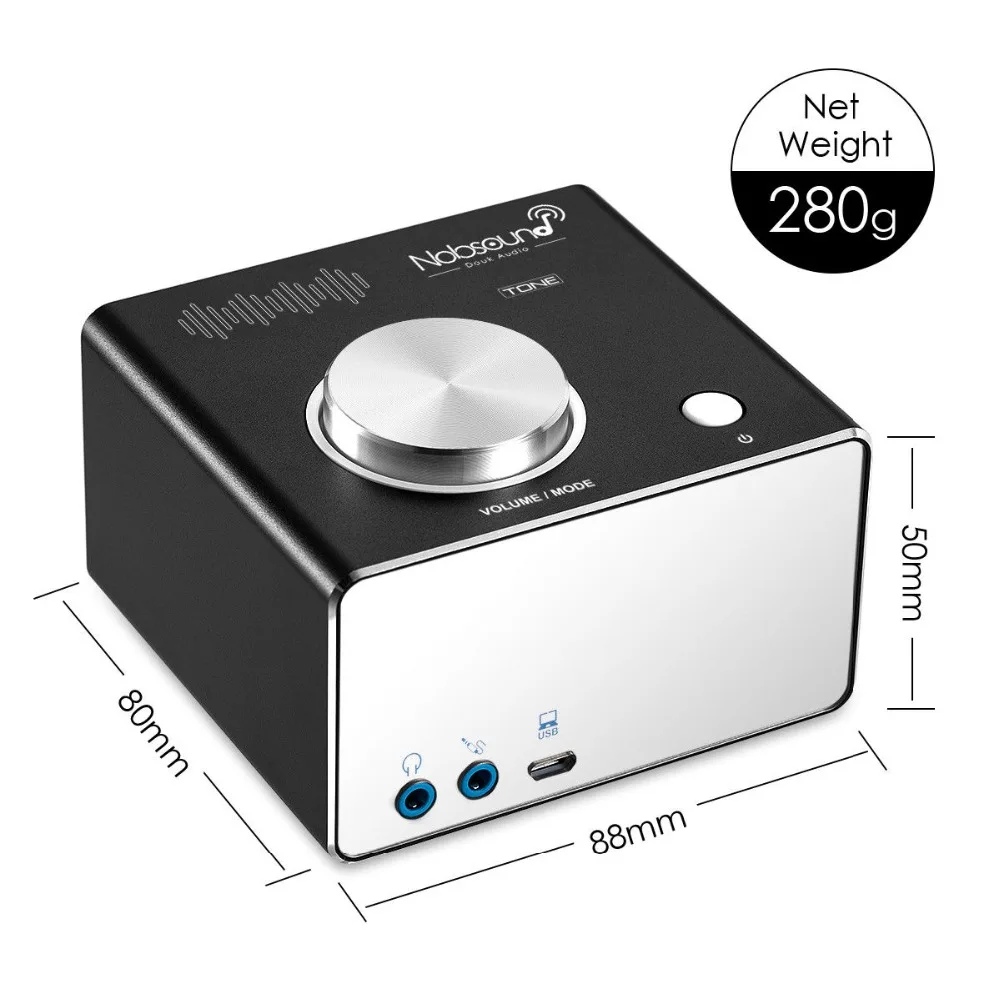 Nobsound HiFi Bluetooth 4 2 Digital Amplifiers Home Audio Mini Desktop Integrated Power Amp Stereo Headphone Amp USB Sound Card