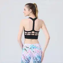 SzBlaZe Cross Back High Impact Yoga Shirt with Removable Pads Sleeveless Top For Yoga Running Workout