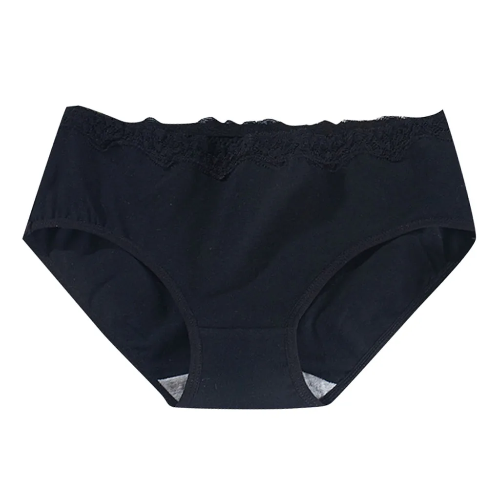 

Underwear Mid Waist Briefs Women Breathable Soft Ladies Stretch Panties Female Underwear Sexy Solid Color Briefs