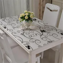 Top Qualität Glas Tabelle Transparent Tuch Wasserdicht Ölbeständiges Nicht Waschen Kunststoff Samt Anti Heißen Kaffee Tischdecke