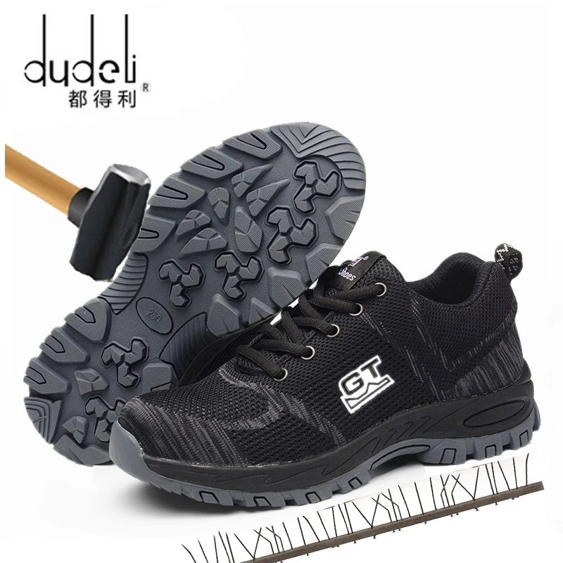 

Work Boots Construction Men's Outdoor Steel Toe Cap Shoes Men Camouflage Puncture Proof High Quality Safety Shoes Plus Size