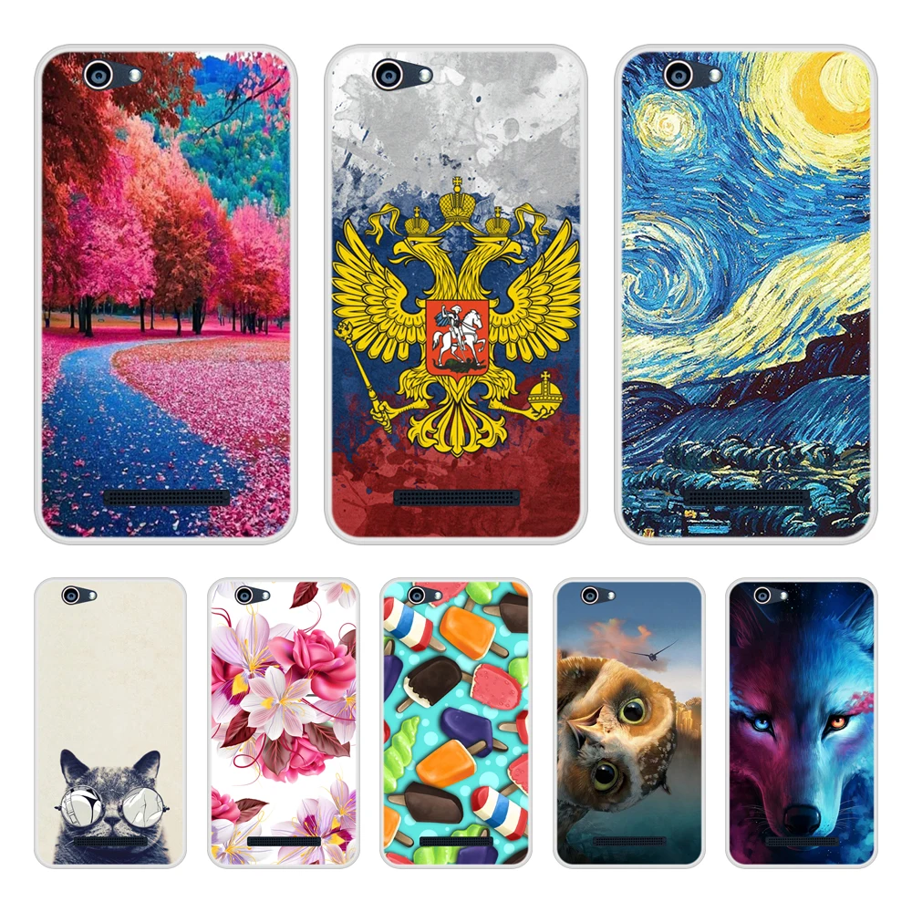 

Case Cover For Wileyfox Spark Soft Silicone TPU Cool Patterned Printed For Wileyfox Spark Phone Case