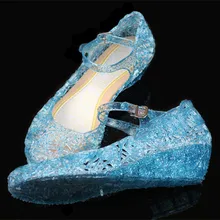 2017 summer Girls Sandals Children kids Party Dancing Shoes baby Princess Crystal Shoes Princess Cosplay Accessories davidyue