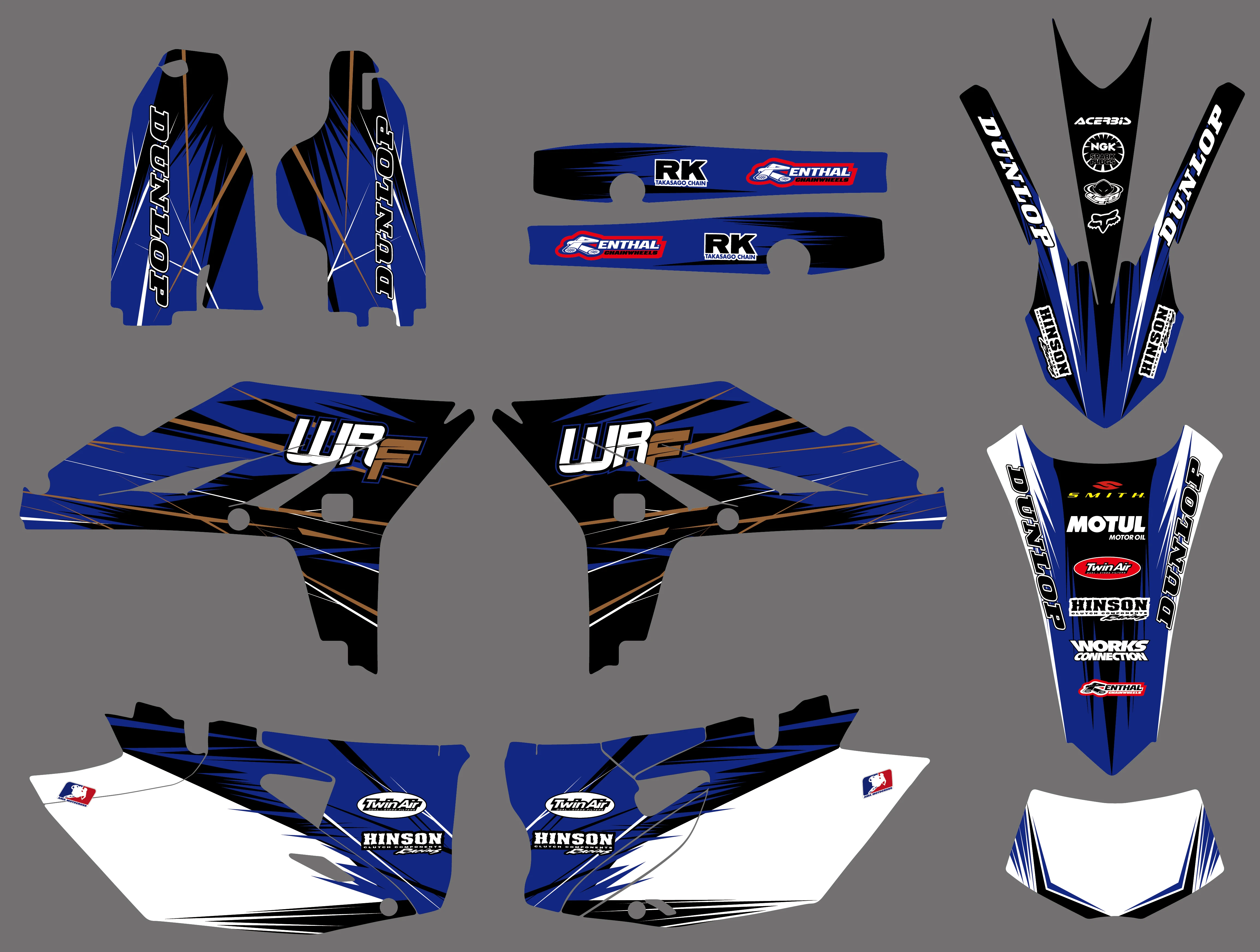 NICECNC Motorcycle Team Graphic Background Sticker Decal Kit For Yamaha