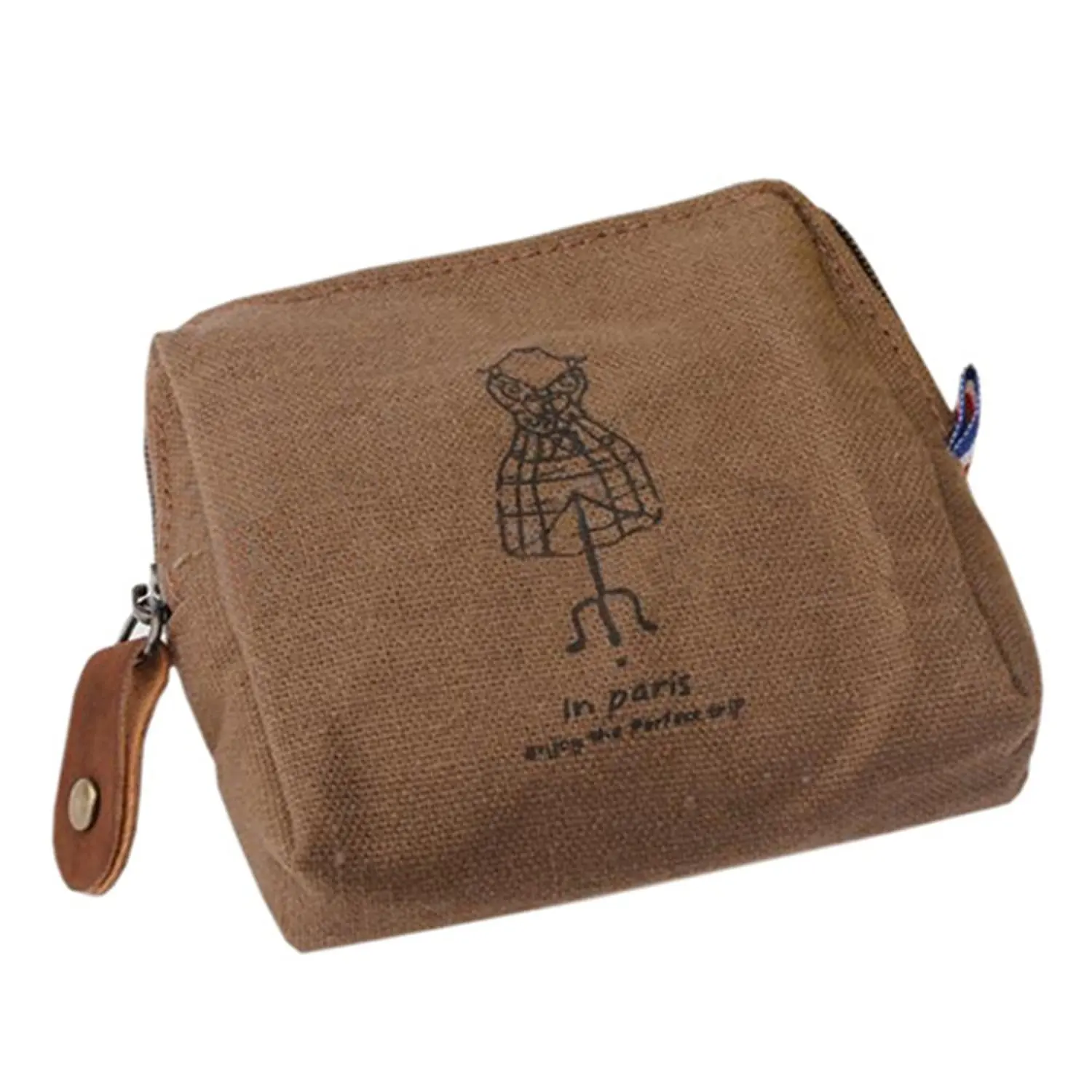 

Classic Retro Canvas Purse Wallet Coin Bag Pouch Case Brown hanger