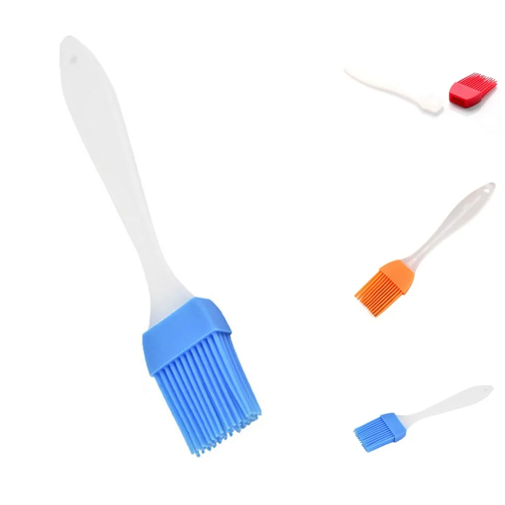 1PC 16*3cm Silicone Baking Bakeware Basting Brush Non toxic Oil Brush