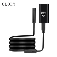 2018 Newest 1M Hard Wire USB WIFI Android Endoscope 8LED Mini Camera HD720P 8mm 2MP For Iphone Borescope Pipe Inspection Camera