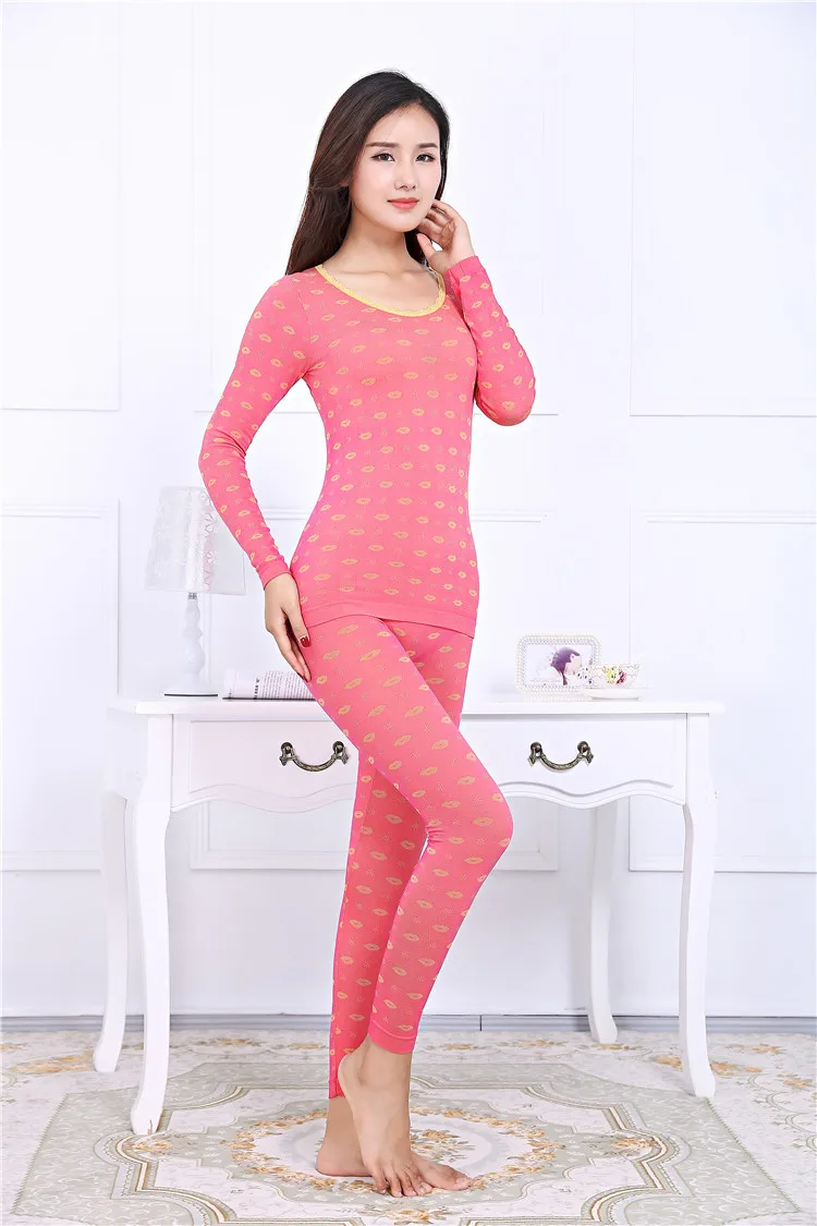 Thermal Clothing Ladies Seamless Long Sleeves Thermal Underwear Body