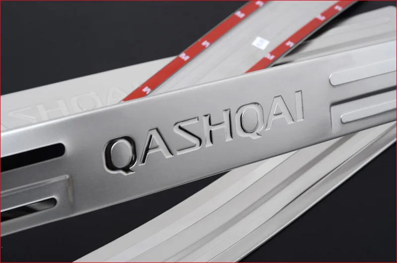 Для Nissan QASHQAI 2007 2008 2009 2010 2011 2012 2013 Накладка на порог сталь Аксессуары для внутренней