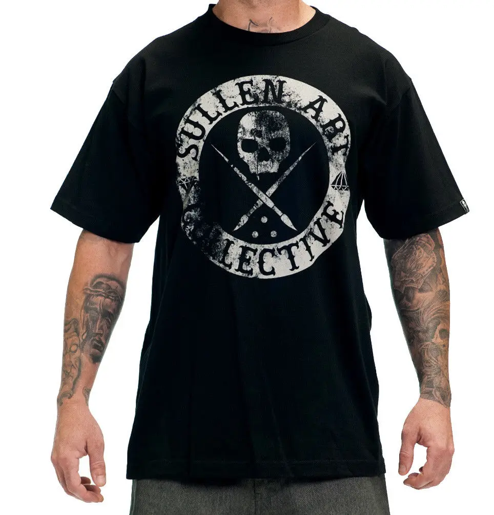 Sullen Kingdom Jamie Kerr Tattoos Art Skull Skeleton King Urban T Shirt SCM3401