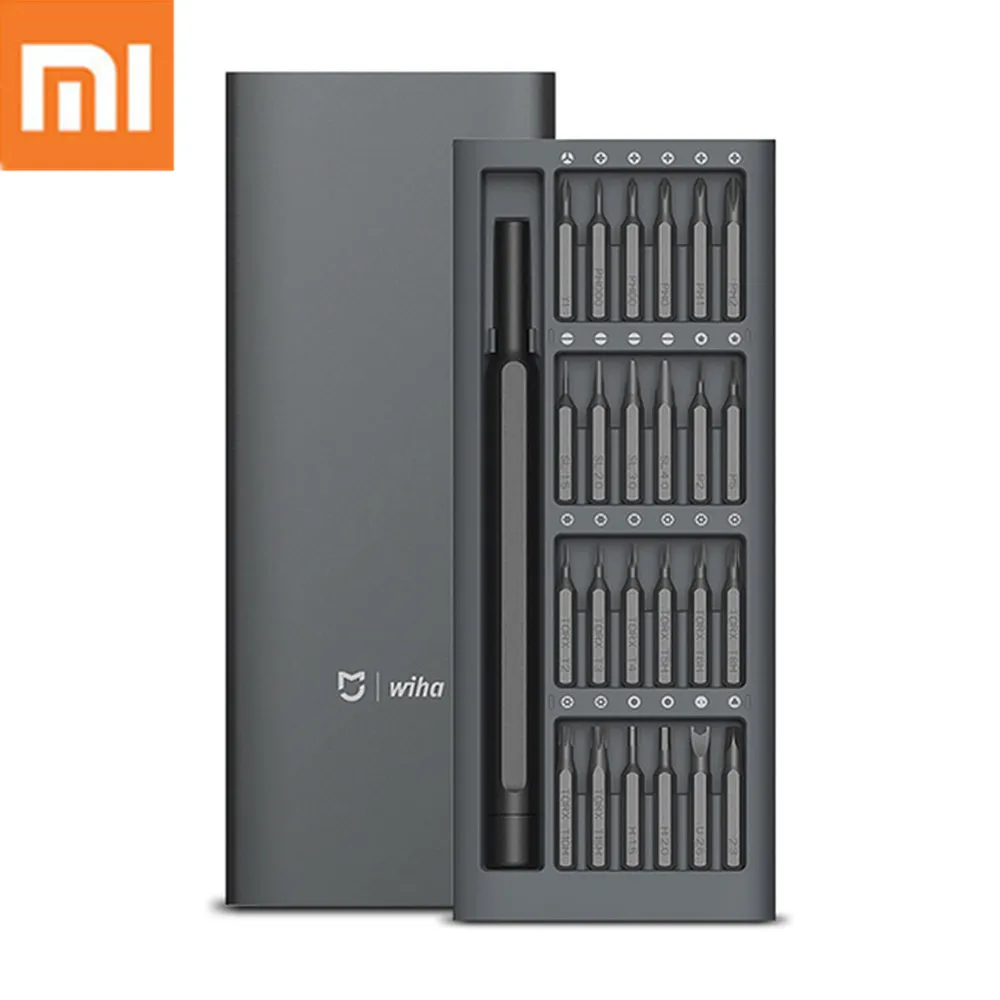 2018 новые оригинальные Xiaomi Mijia Wiha комплект из металла 24 точность магнитные биты