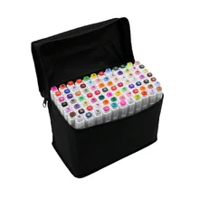 TOUCHFIVE 60/80 цветов художественные маркеры Кисть ручка эскиз на спиртовой основе маркеры двойная головка манга ручки для рисования товары для рукоделия