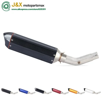 GSR750 GSR 750 Motorcycle Exhaust Muffler Escape Middle Link Pipe Muffler Slip On For Suzuki GSR750 GSX-S 750 2011- 2020 Exhaust
