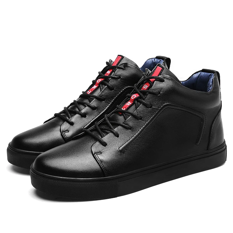 

2018 Winter New Hot Keep Warm Men Winter Boots High Quality Genuine Leather Wear Casual Shoes Working Fashion Men Shoes XX-331