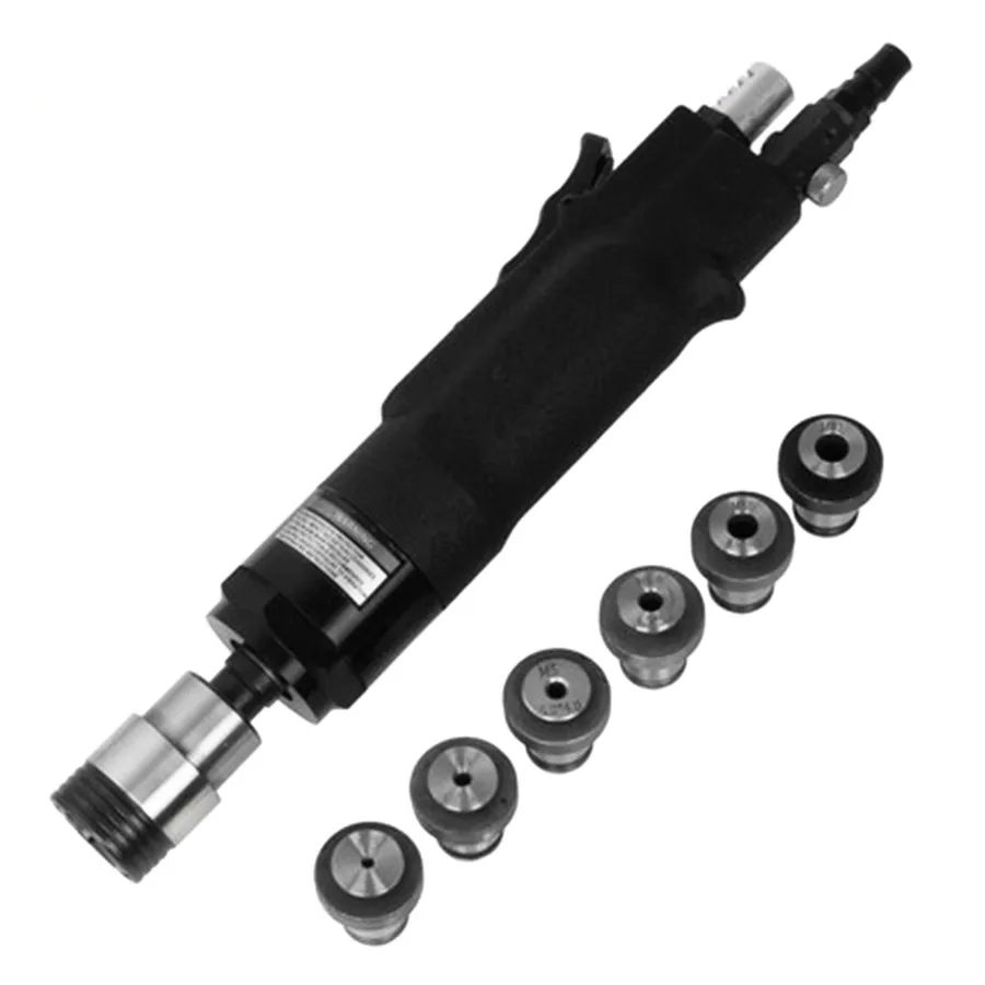 

Pneumatic Tapping Machine 200rpm 400rpm Air Drill Tapper Tool + 6pc Chucks M3/M4/M5/(M6-8)/M10/M12 for Universal Flexible Arm