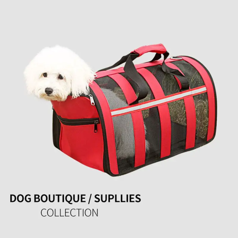 Обувь с дышащей сеткой сумки Pet Carrier Сумки для переноса собак исходящих путешествия пакеты в сложенном виде сумка для животных Одежда для