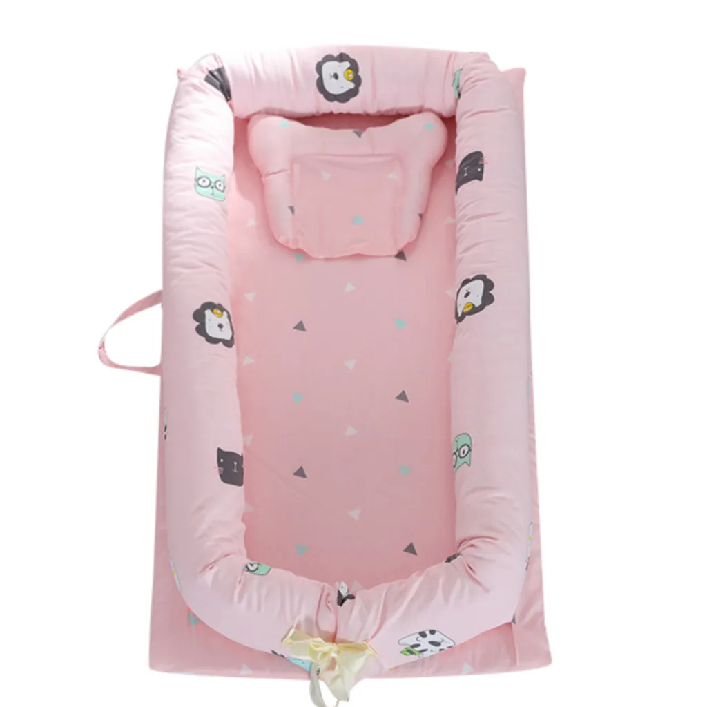 Новорожденный Младенец спальный Многофункциональный складной анти-давление бионическое гнездо кровать кроватка цельная защита для кроватки новорожденный декор комнаты - Цвет: A
