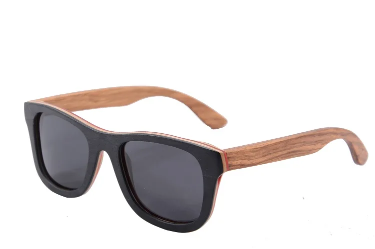 Чисто солнцезащитные очки из дерева ручной работы для женщин и мужчин поляризационные вождения солнцезащитные очки Anti-UV400 тени Oculos De Sol бука путешествия очки - Цвет линз: 68004C14