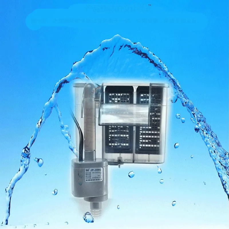 HBL 302 Mini Fish Tank Waterfall Hanging Filter External Turtles