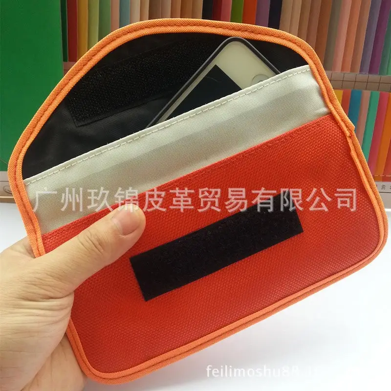 Ymitn " Оксфорд сигнальный изолятор RFID мешочек радиационный блокатор сумка беременность защита от Излучения Монитора чехол для iphone 5 5c 5s 6 7 plus - Цвет: Orange