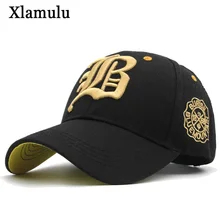 Xlamulu, новинка, Снэпбэк бейсболки, шапки для мужчин, Casquette, Женская Повседневная шапка, Gorras, с буквой B, Дальнобойщик, облегающая шапка для папы, кепки