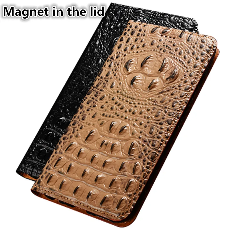  CJ11 Crocodile pattern natural leather phone case for Asus Zenfone 2 Laser ZE601KL case for Zenfone