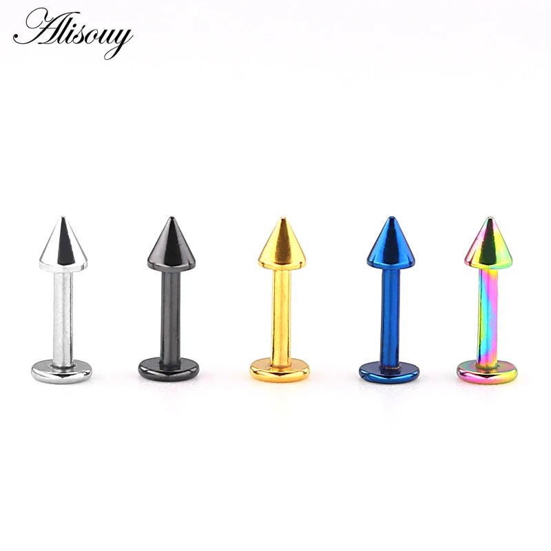

1PC 16G Surgical Steel Stud Piercing Gold Labret Lip Ear Cartilage Lip Stud Earrings Piercing Ombligo Ear Piercing Body Jewelry
