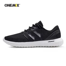 Onemix мужские кроссовки для бега для женщин черные воздухопроницаемые дизайнерские спортивные кроссовки для бега