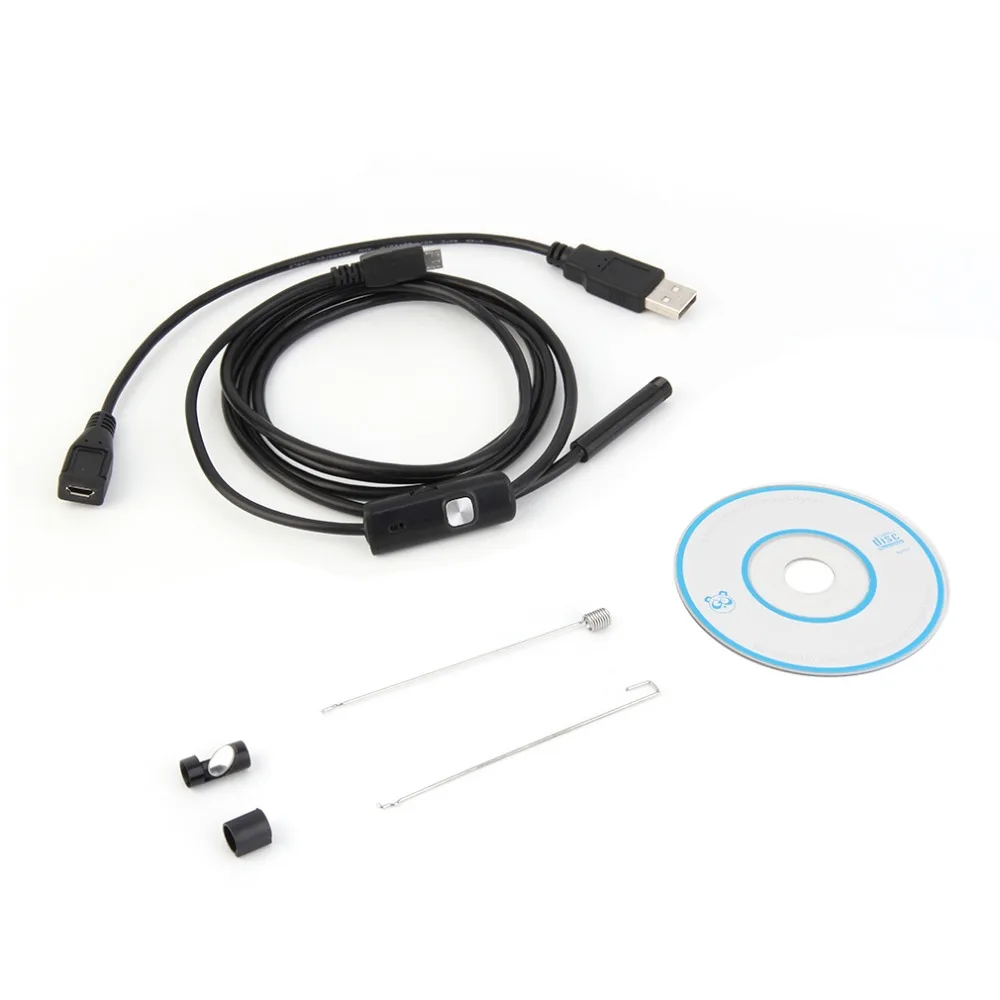 1.5M/7mm lens Rigid Cable USB Inspection Mini Camera Tube Snake IP67 Waterproof Endoscope with LED Borescope for Android Phone camera : image 1.5M/7mm lens Rigid Cable USB Inspection Mini Camera Tube Snake IP67 Waterproof Endoscope with LED Borescope for Android Phone camera