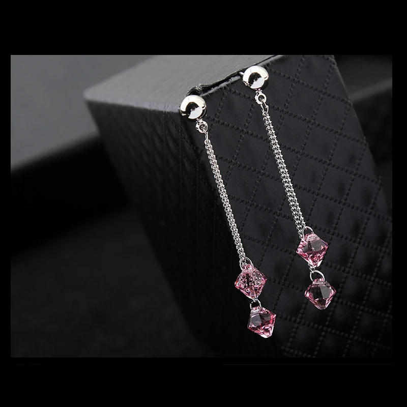 BAFFIN Genuine Crystals Drop Earrings Made with SWAROVSKI ELEMENTS Silver Color Hanging Piercing For Women Gift Boho Jewelry