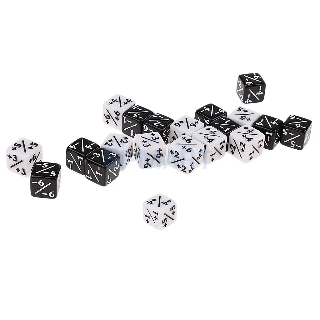 20x Six Sided Fraction Dice for Addition Subtraction Multiplication Division