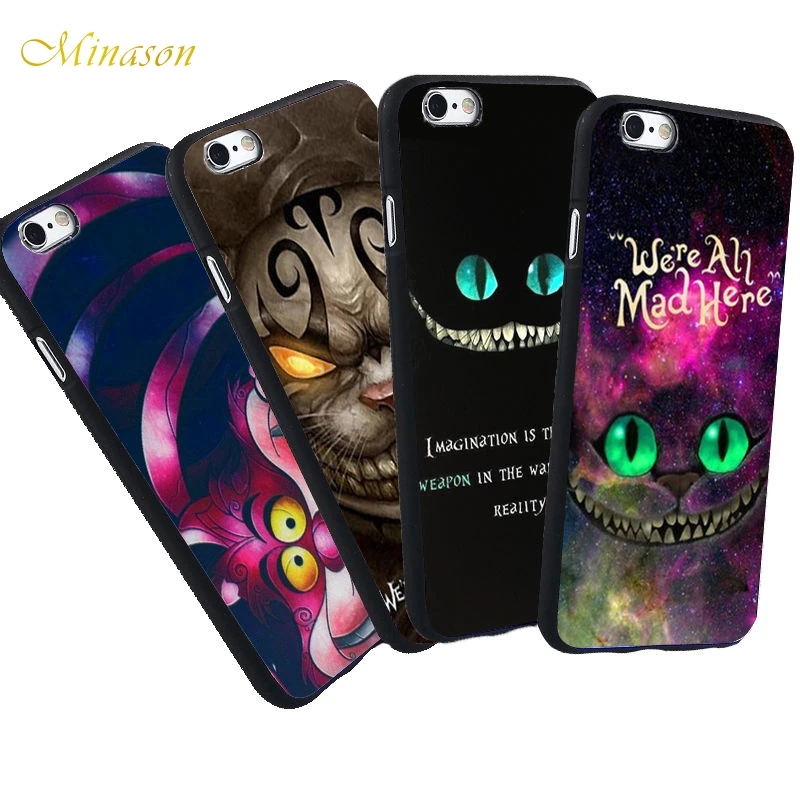 We are All Mad Here Cheshire Cat Cases for iPhone 6 6S 5S XR XS ...
