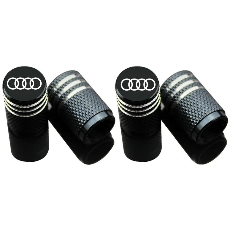 

4Piece/set Sport Styling Auto Accessories Car Wheel Tire Valve Caps Case for Audi