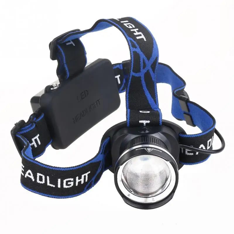 T6AdjustableStrongLightHeadlightLEDHeadlampHeadLightFlashlight
