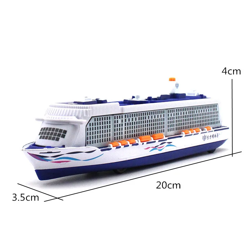 Детские игрушки, роскошная модель круизного корабля, коллекция металлических материалов, украшения, освещение, звук, игрушка-лодка