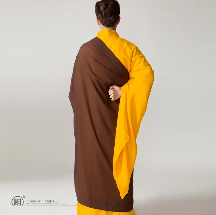 Shanghai Story/брендовая льняная буддийская одежда, одежда для отдыха, монашеские одежды коричневого цвета, пять вариантов одежды Bodhisattva