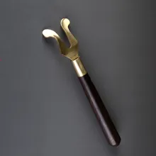 Новая медная вилка с деревянной ручкой для чугунный чайник кунг-фу чайный горшок набор теплоизоляция кухонная утварь