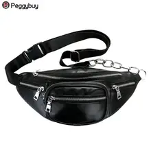 Женские/мужские Поясные Сумки из искусственной кожи, нагрудные сумки через плечо, сумки на молнии, поясные сумки