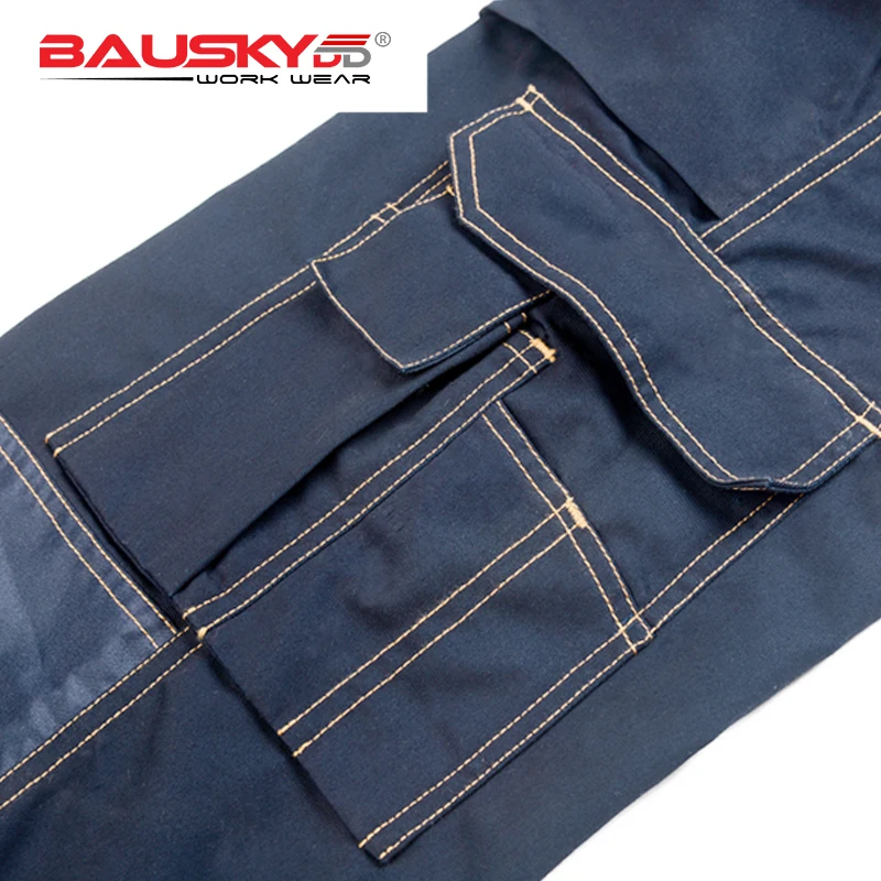 Men Multi-pocket Tooling Suit Bib Overalls Maintenance Coveralls Repairman  Uniforms Straps Working Pants Plus Size（S-4XL）