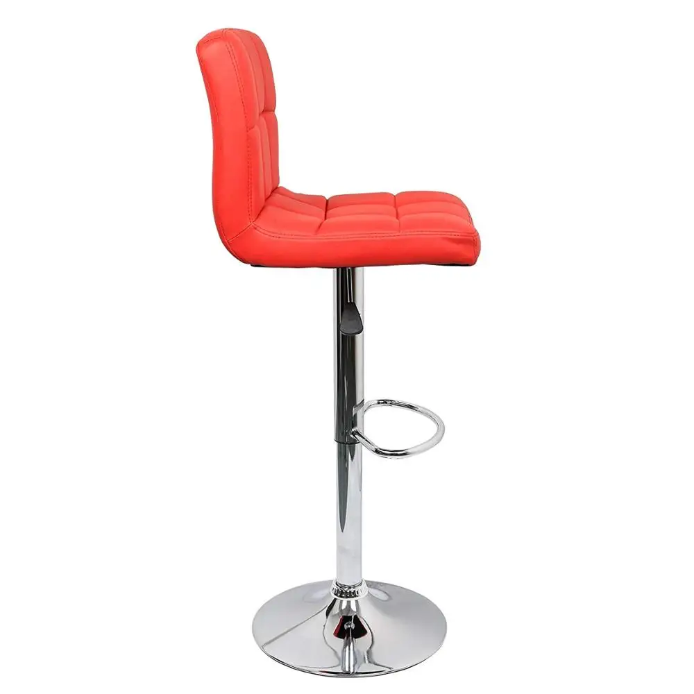 IntimaTe WM 2Pcs/set Adjustable Red Bar Chair PU Leather Lift Swivel Bar stools Lift Modern Minimalist Home Rotating  A4