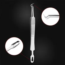 1 шт. изгиб изогнутый лица Extractor Черноголовых Угри Пинцет иглы Пятна Remover Лидер продаж#30