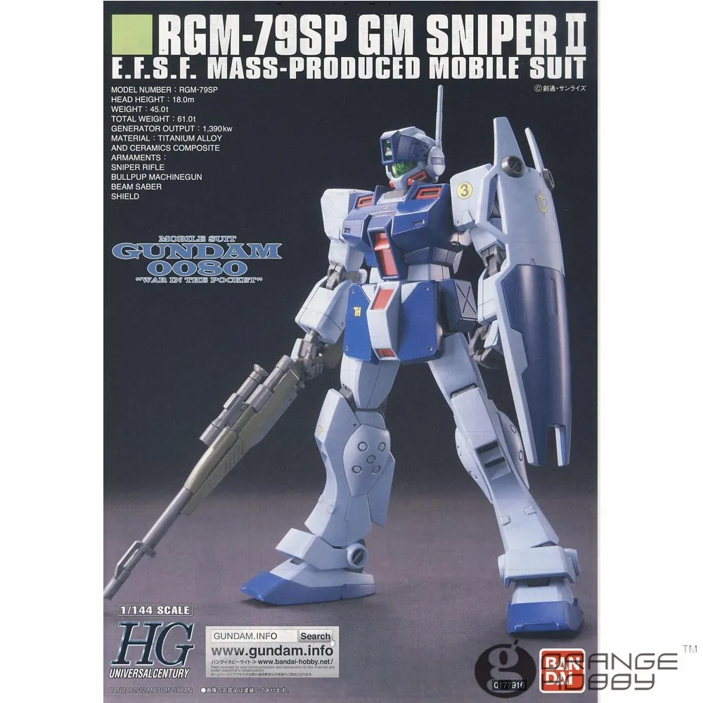 OHS Bandai HGUC 146 1/144 RGM-79SP GM Снайпер II мобильный костюм сборки модель Наборы